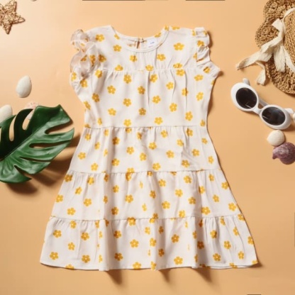 Mommy and Me Outfits Casual Floral Print Mother-Daughter Dress
