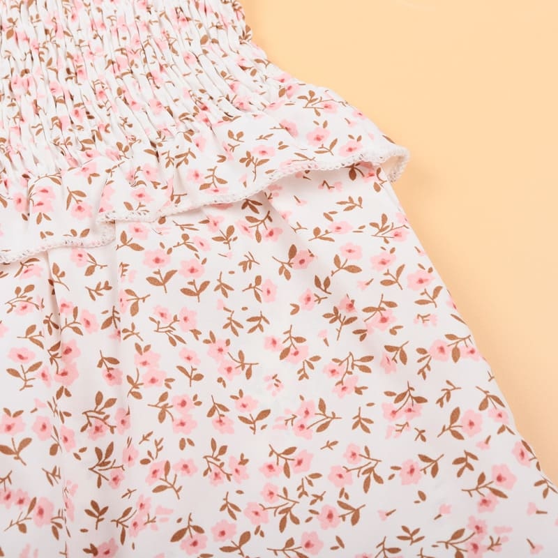 Mommy and Me Outfits Casual Loose Flowing Floral Parent-child Dress