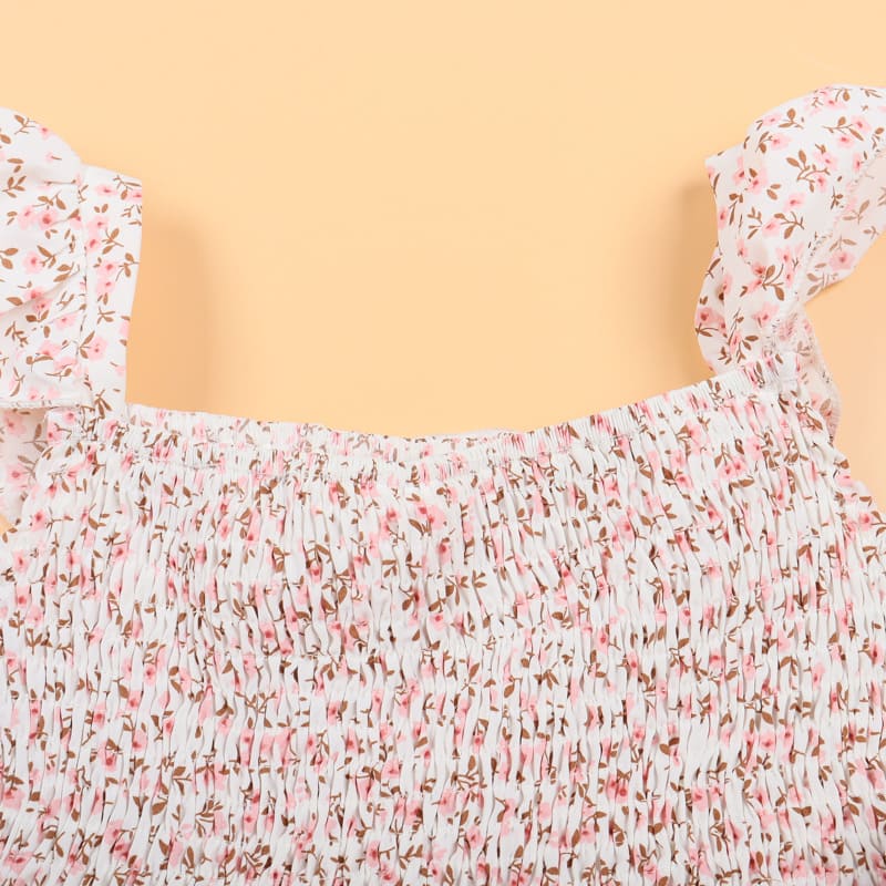 Mommy and Me Outfits Casual Loose Flowing Floral Parent-child Dress