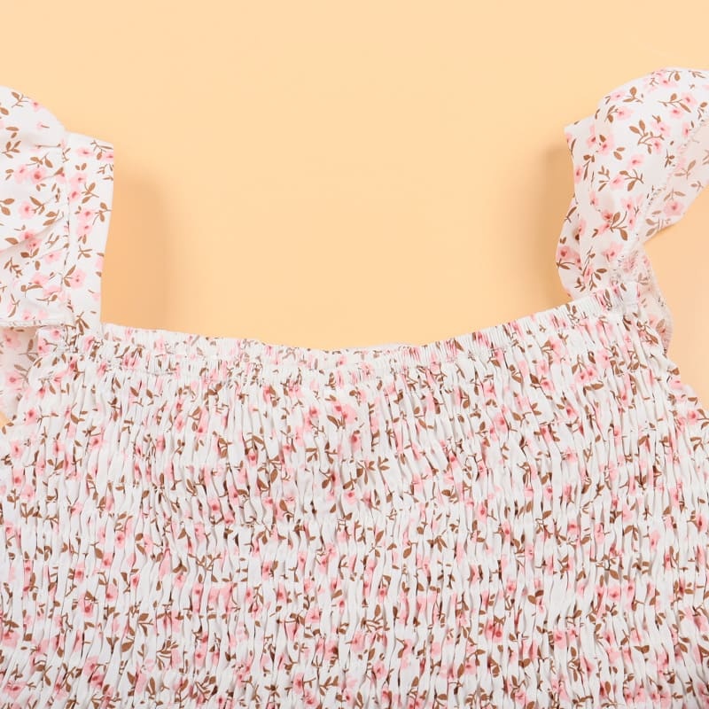 Mommy and Me Outfits Casual Loose Flowing Floral Parent-child Dress
