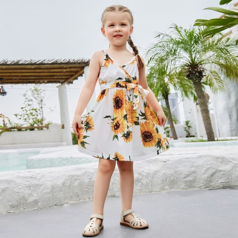 Sunflower Bliss Mommy and Me Dresses-Effortlessly Stylish