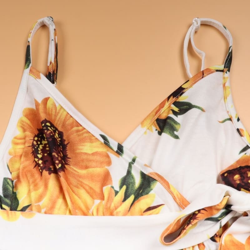 Sunflower Bliss Mommy and Me Dresses-Effortlessly Stylish