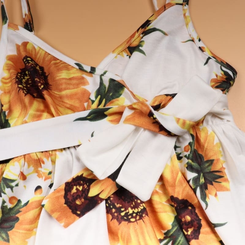 Sunflower Bliss Mommy and Me Dresses-Effortlessly Stylish