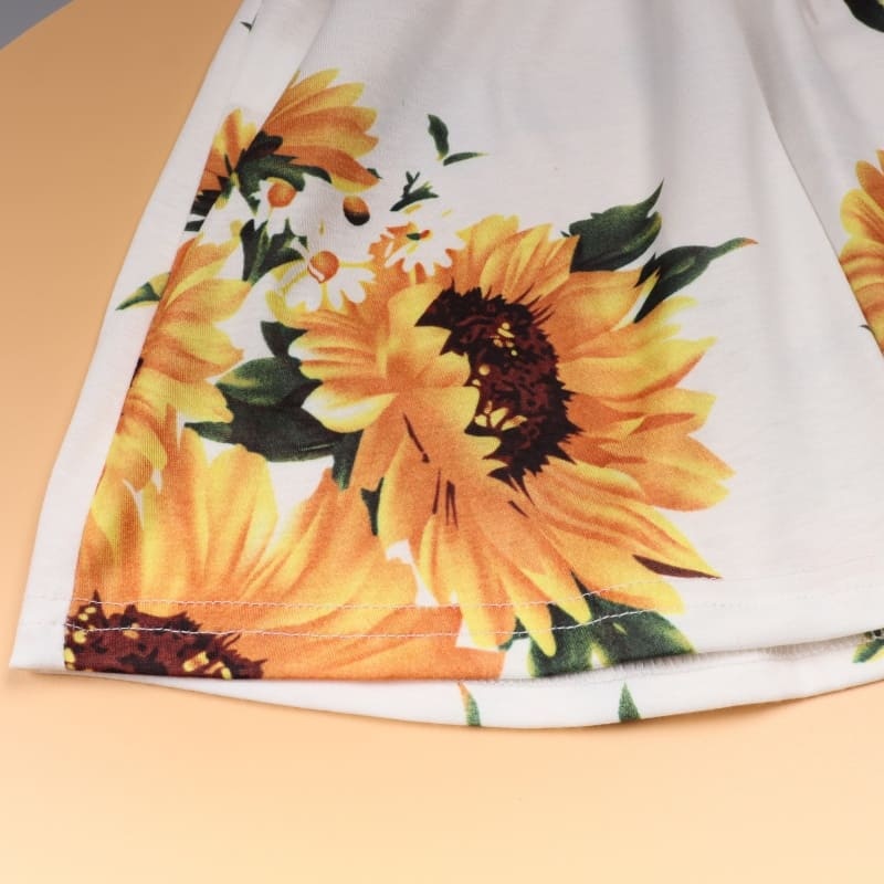 Sunflower Bliss Mommy and Me Dresses-Effortlessly Stylish