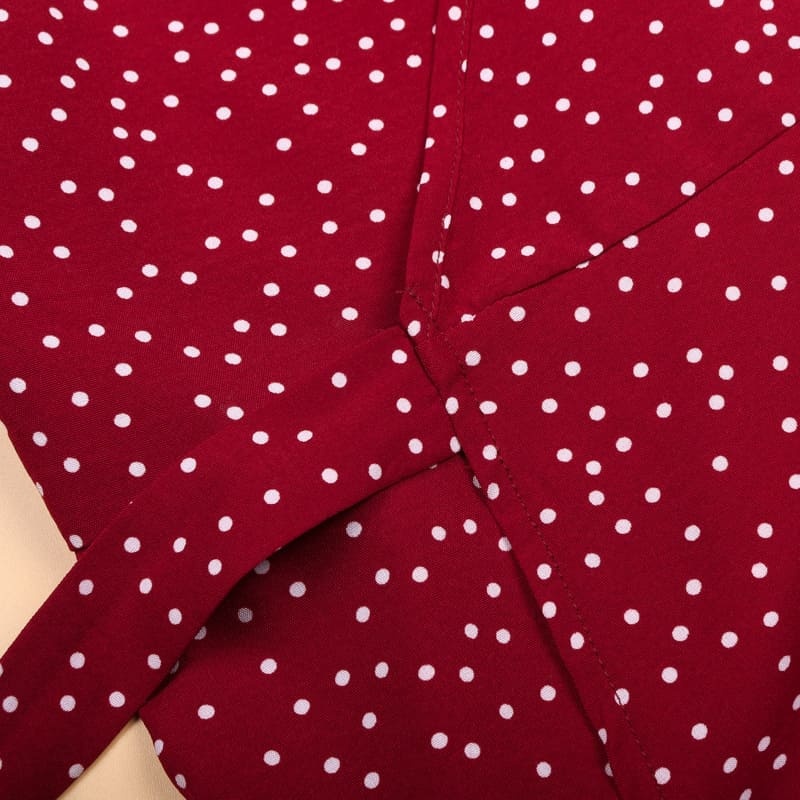 Mommy and Me Polka Dot Ruffle Hem Loose Dress