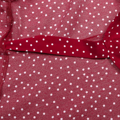 Mommy and Me Polka Dot Ruffle Hem Loose Dress