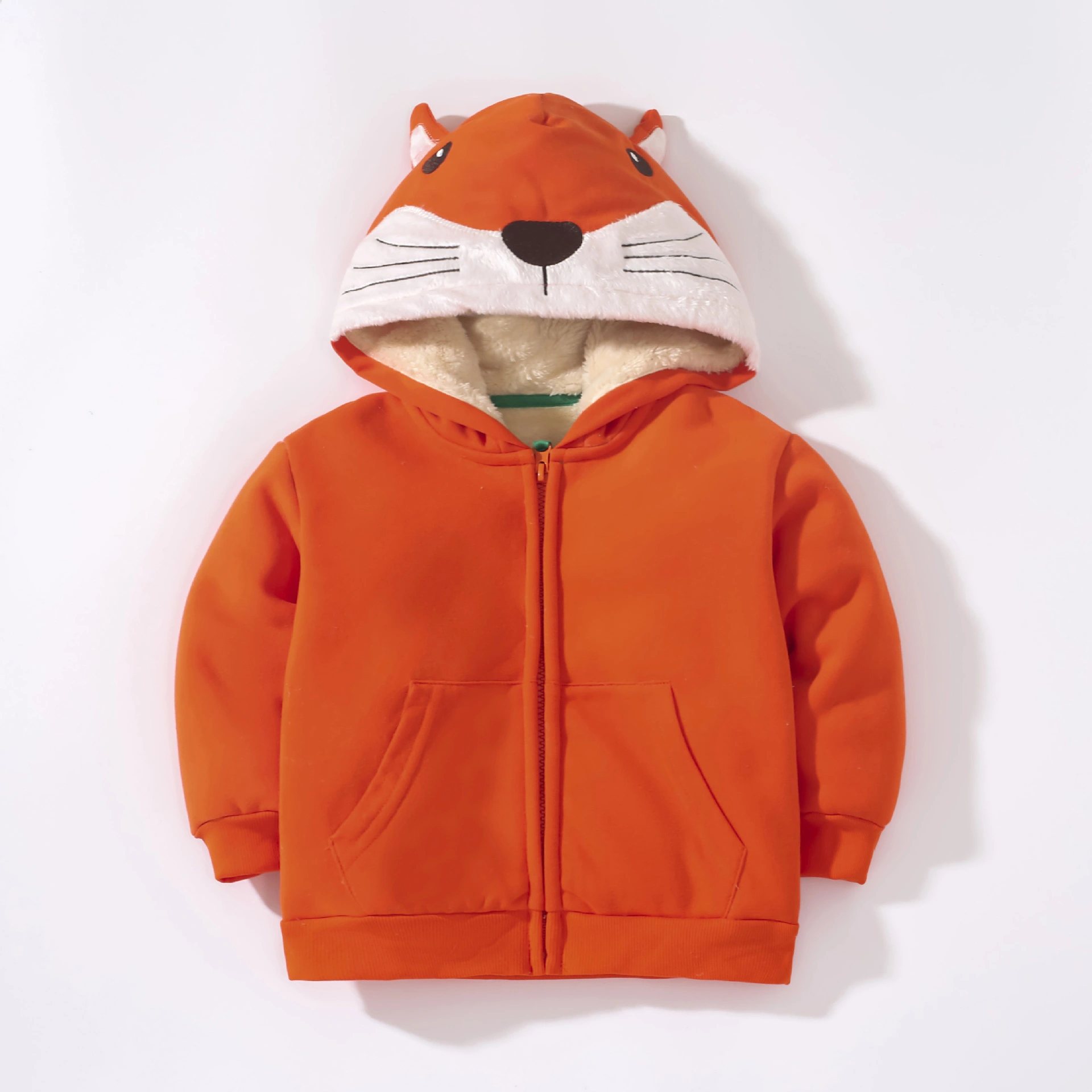 Little Maven Toddler/Kid Boy Long Sleeve Fleece Hooded Zip-Up Jacket