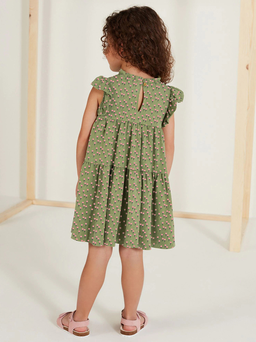 Littlemaven summer cotton short-sleeved girls casual dress