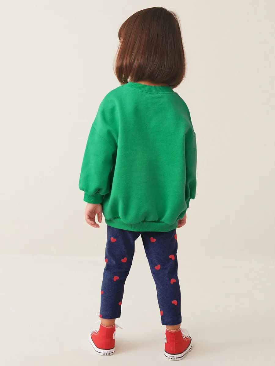 Little Maven Toddler/Kid Girl Cartoon Animal Embroidered Sweatshirt and Pants Set