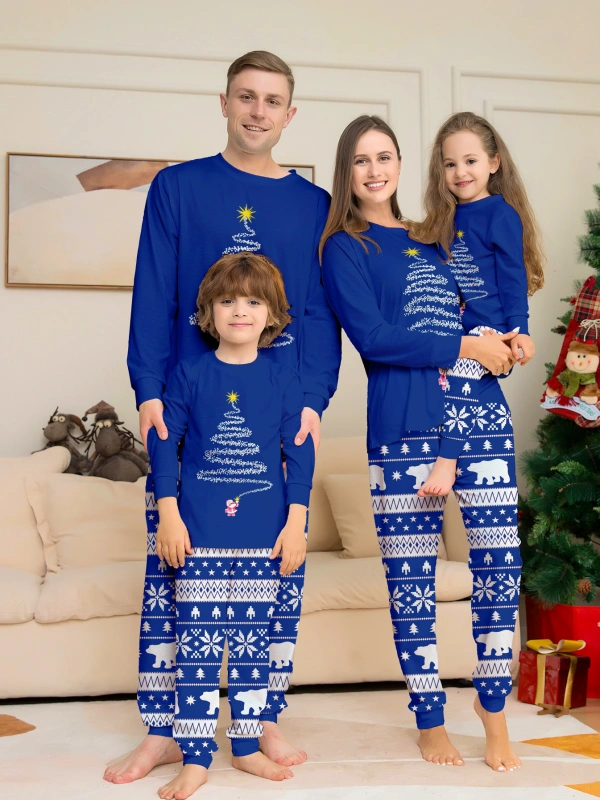 Christmas Family Pajamas Santa Claus 3D Printed Pajamas Set