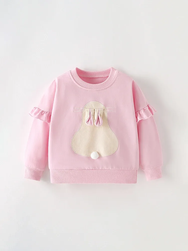 Little Maven Toddler Girl Round Neck Long Sleeve Casual Sweatshirt