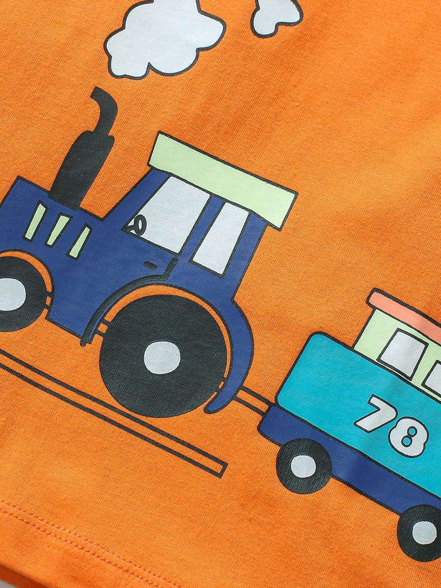 Little maven summer cartoon boy cotton short-sleeved T-shirt