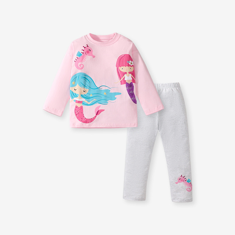 Toddler/Kid Girl Clothing Sets Cartoon Long Sleeve T-shirt And Pants