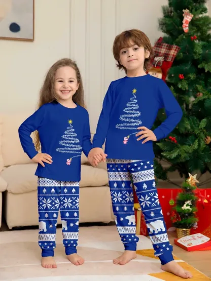 Christmas Family Pajamas Santa Claus 3D Printed Pajamas Set