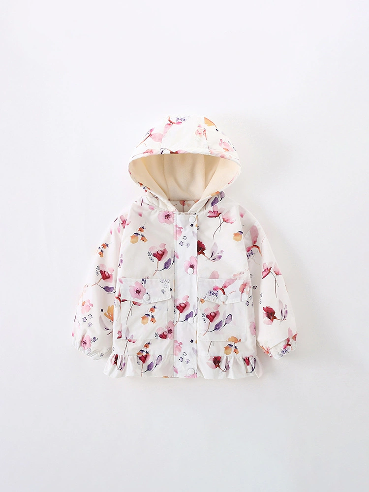Little Maven toddler girl flower printed jacket