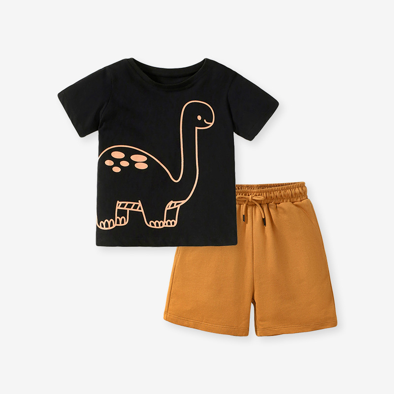 Littlemaven Summer Boys Short-sleeved T-shirt Pants Set