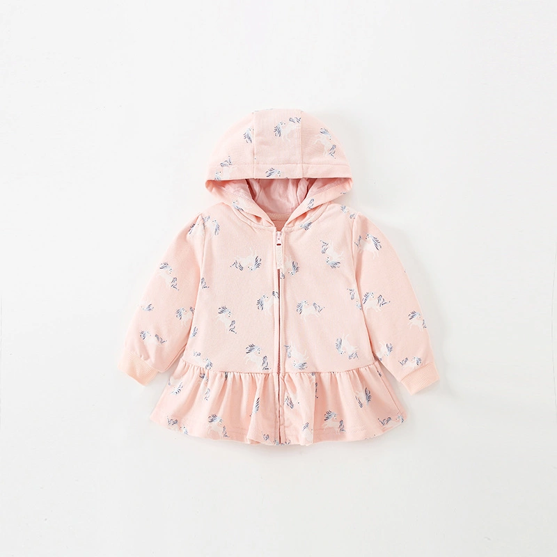 Little Maven Toddler/Kid Girl Cartoon Pony Printed Zipper Hoodie