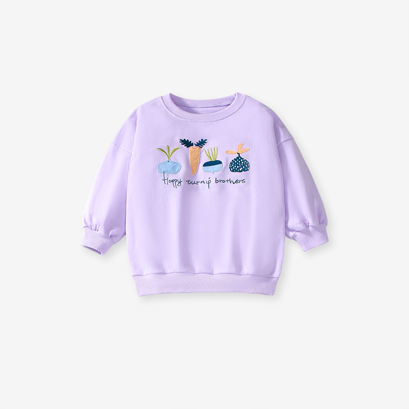 Little Maven Autumn Toddler Girls Cartoon Cotton Sweatshirt Set