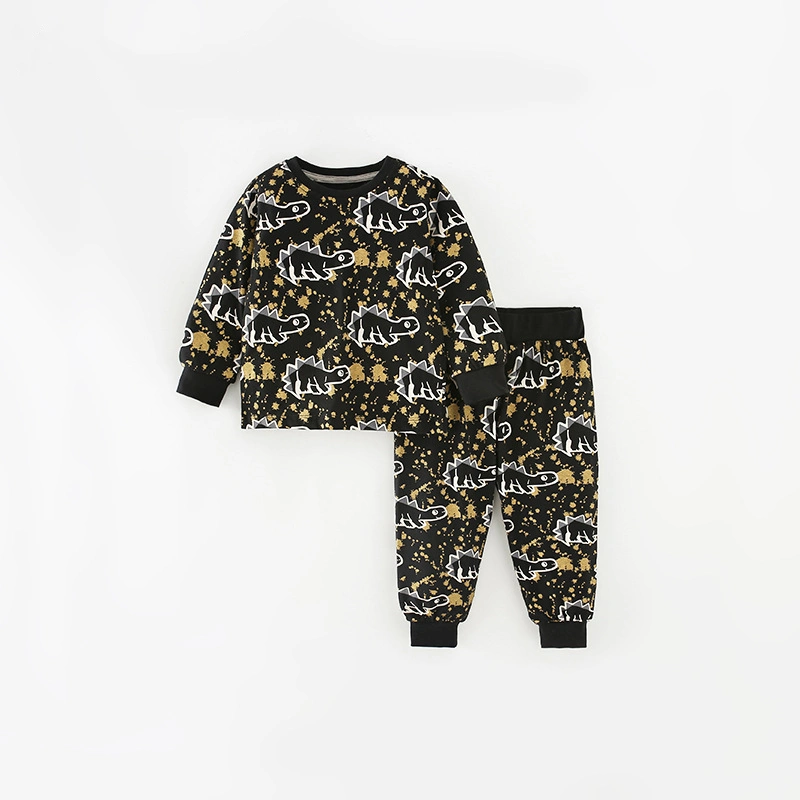 Little Maven Toddler boy in dinosaur themed hoodie and pants set
