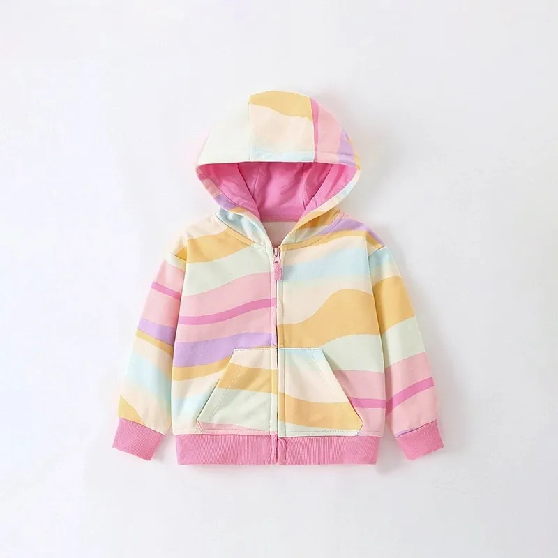 Little Maven Girls Multicolor Printed Jacket