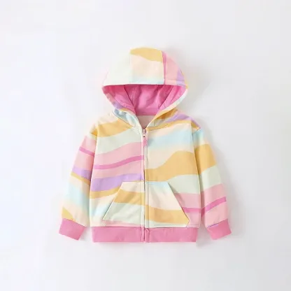 Little Maven Girls Multicolor Printed Jacket