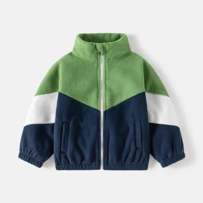 Little Maven Boys’ Colorblock Fleece Jacket