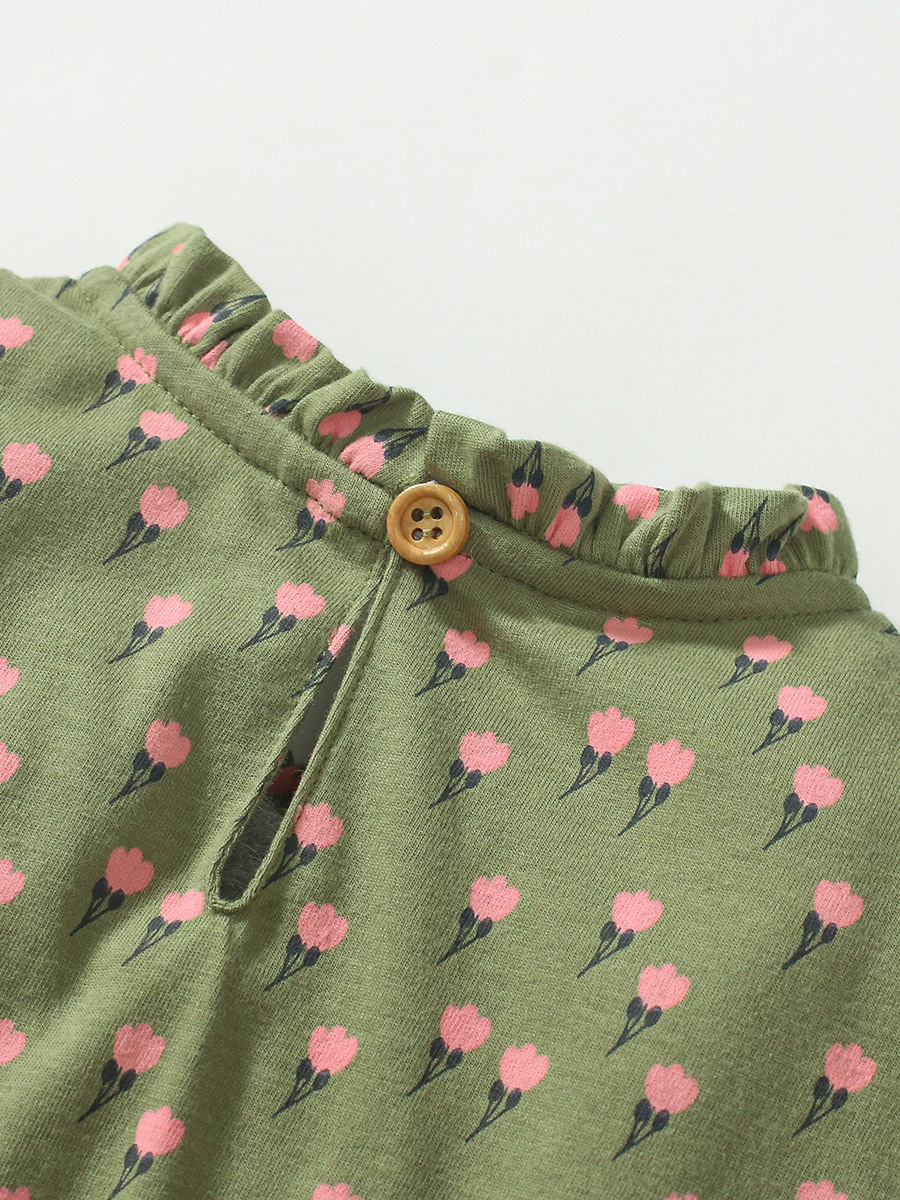 Littlemaven summer cotton short-sleeved girls casual dress