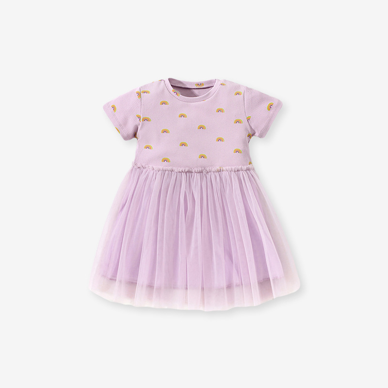 Little Maven Summer Toddler Girls Cute Breathable Mesh Dress
