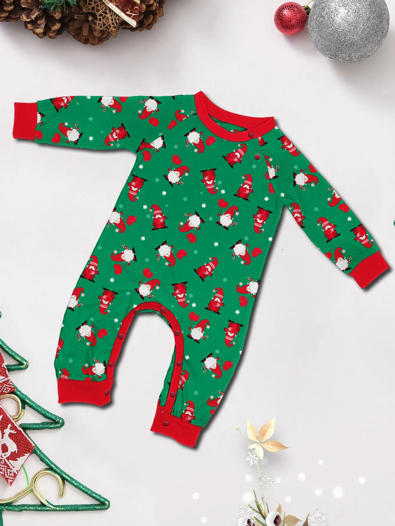 Christmas Family Pajamas Santa Claus print pajama set