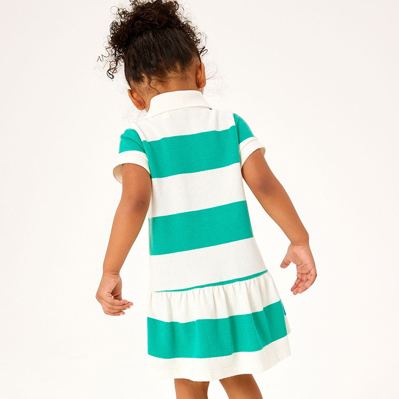 Littlemaven Summer Striped Girls POLO Dress