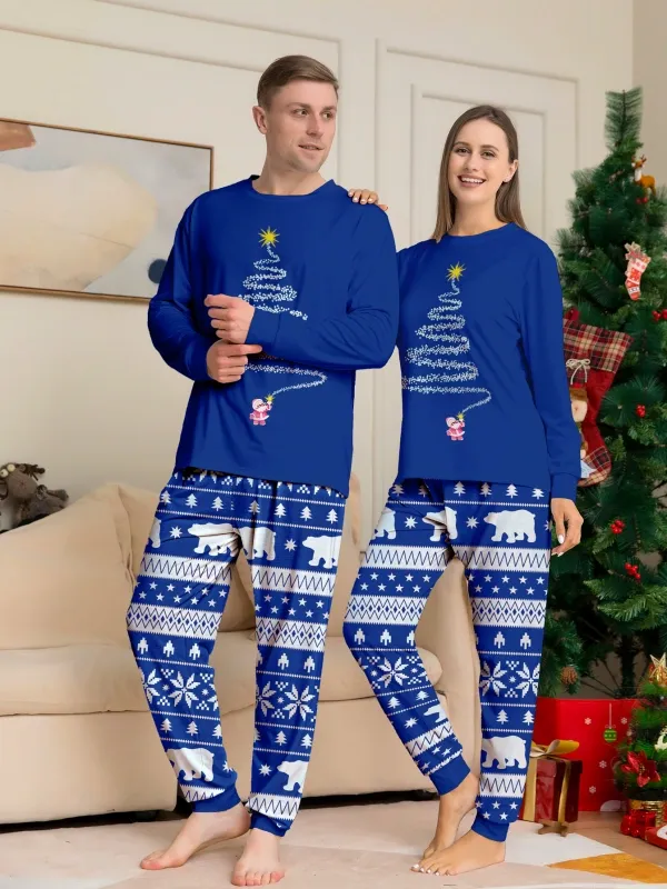 Christmas Family Pajamas Santa Claus 3D Printed Pajamas Set