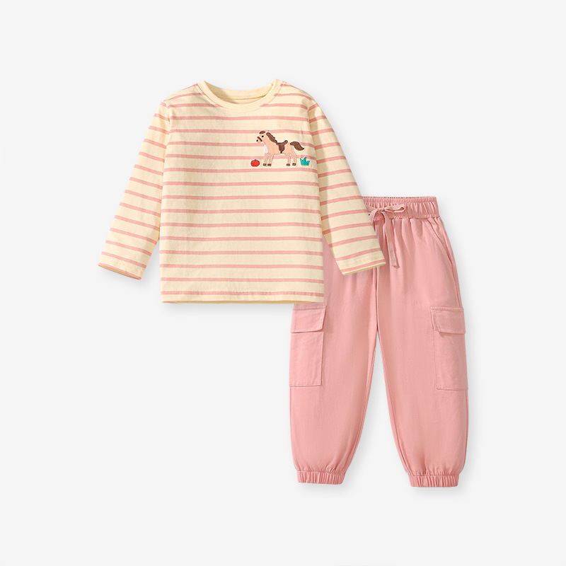 Little Maven Toddler/Kid Girl Cute long-sleeved cotton clothing sets