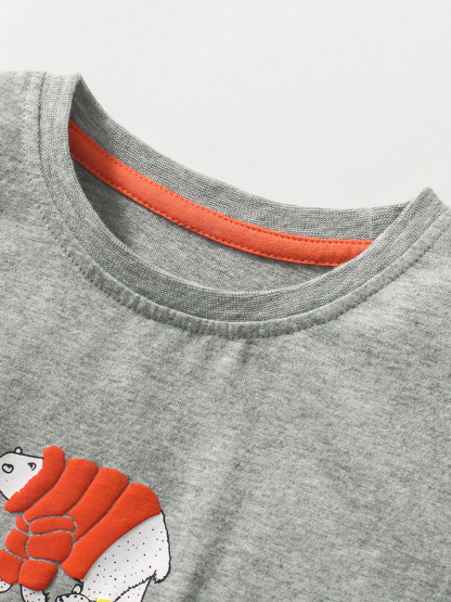 Little Maven Summer Boys Cartoon Print T-shirt