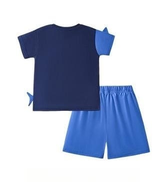 Little Maven Shark Adventure Toddler Boys Cotton Tee & Shorts Set