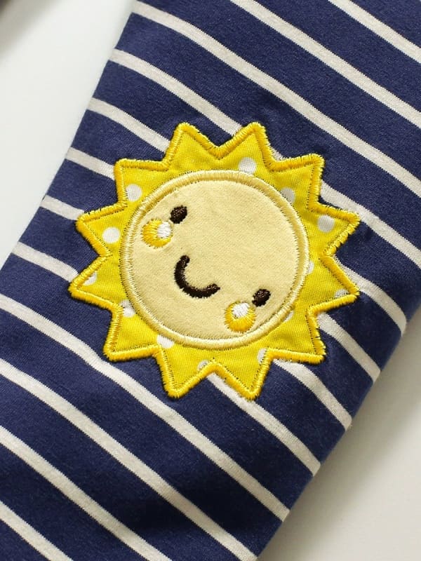 Toddler Girls 2pcs Sunflower Cotton Dress and Striped Pants Set