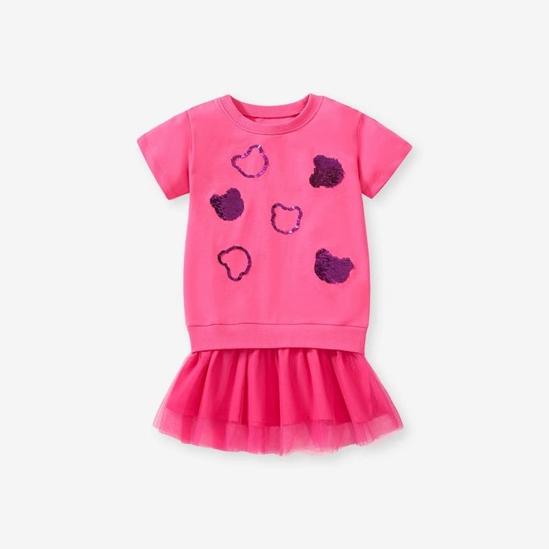 Little Maven Sparkle & Shine Sequin Dress for Toddler Girls