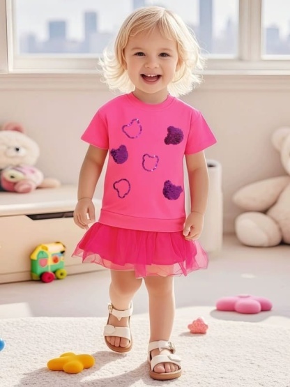 Little Maven Sparkle & Shine Sequin Dress for Toddler Girls 