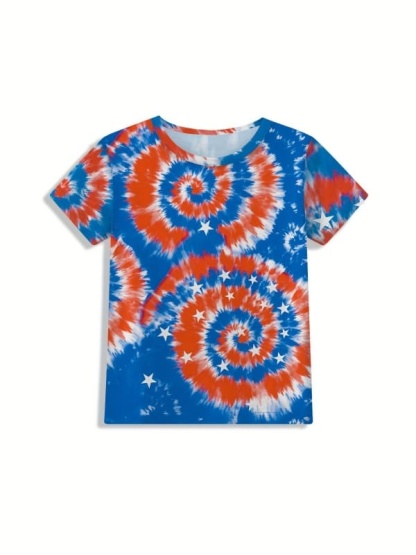 Toddler & Kids 2pcs hip-hop print short-sleeve and shorts set