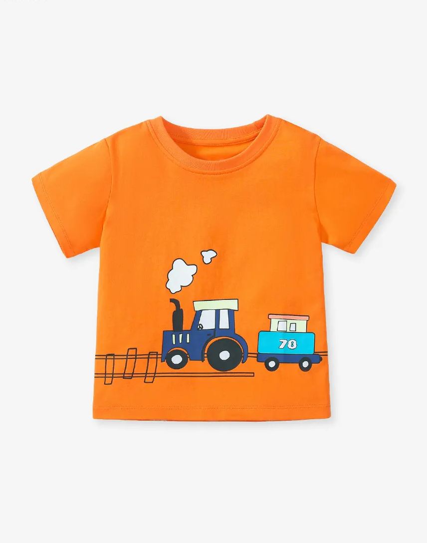 Little maven summer cartoon boy cotton short-sleeved T-shirt