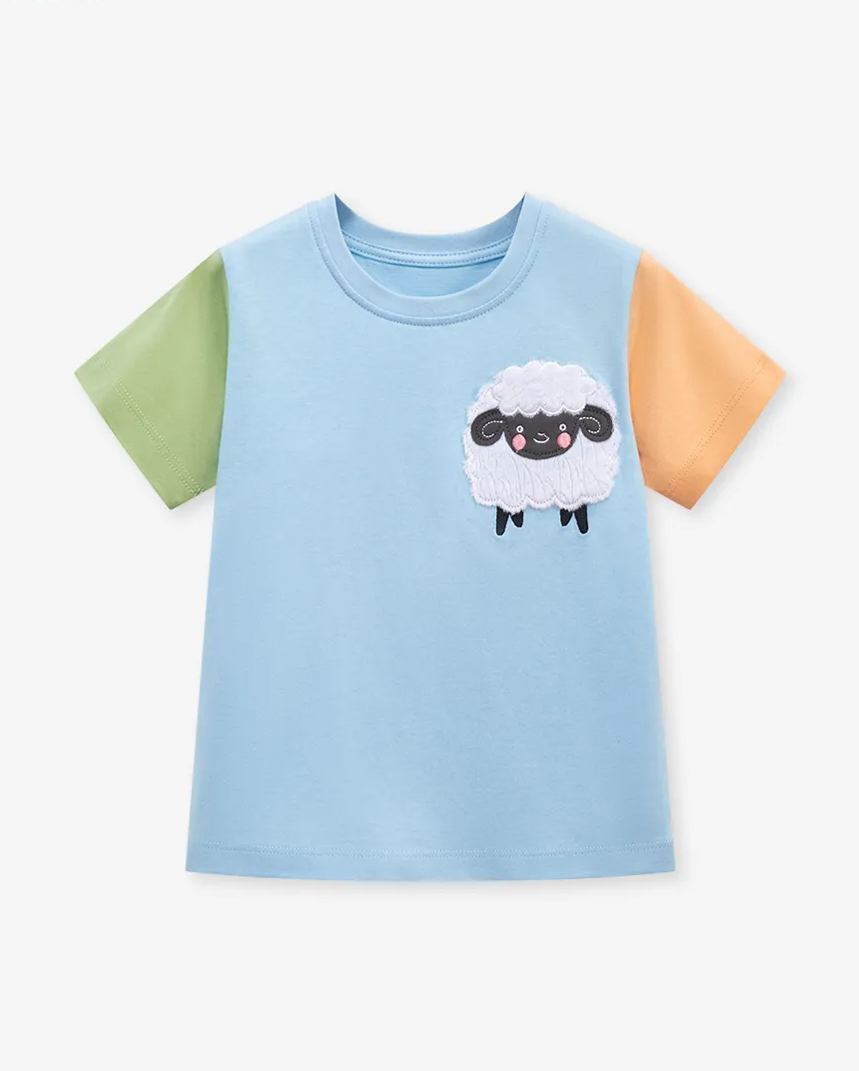 Little maven summer cartoon cotton children's T-shirt