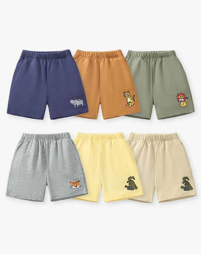 Littlemaven Summer Boys Cartoon Cotton Shorts