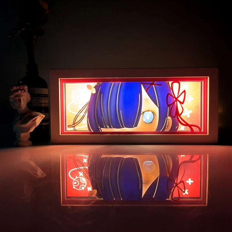 ONE PIECE Dragon Ball Hokage Paper Carving Lamp Photo Frame