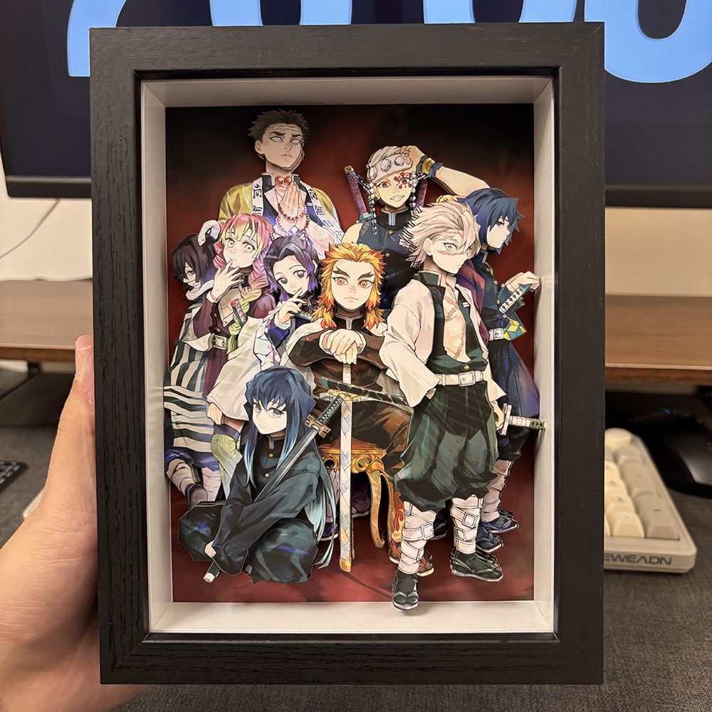 Ghost Annihilation Pillar Family 3D Stereoscopic Painting