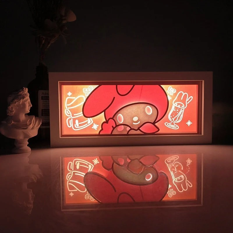 ONE PIECE Dragon Ball Hokage Paper Carving Lamp Photo Frame