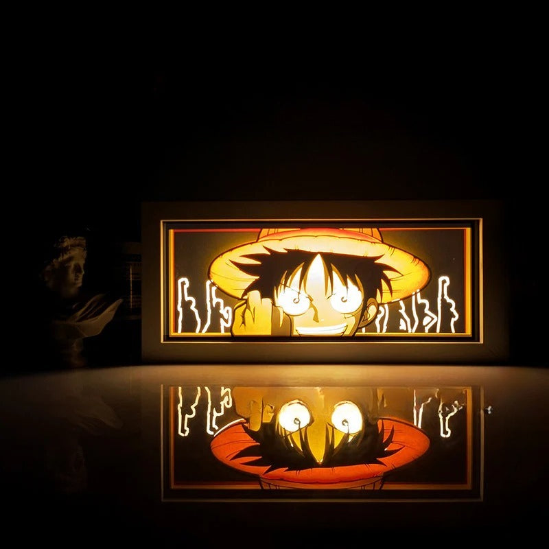 ONE PIECE Dragon Ball Hokage Paper Carving Lamp Photo Frame