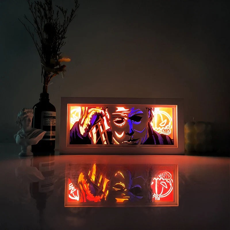 ONE PIECE Dragon Ball Hokage Paper Carving Lamp Photo Frame