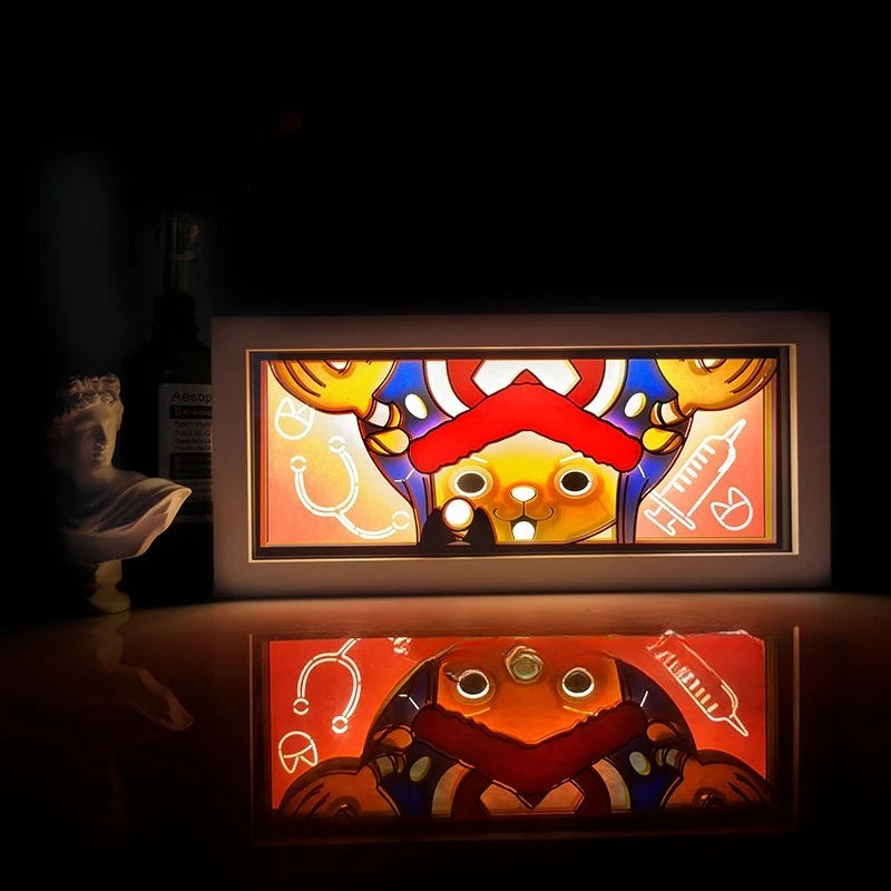 ONE PIECE Dragon Ball Hokage Paper Carving Lamp Photo Frame