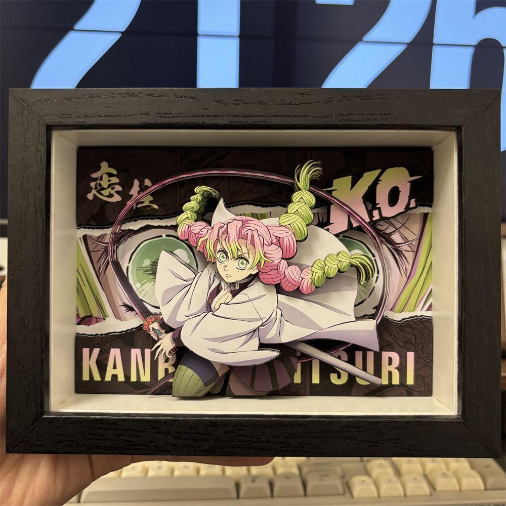 Love pillar 3D paper carving decorative painting