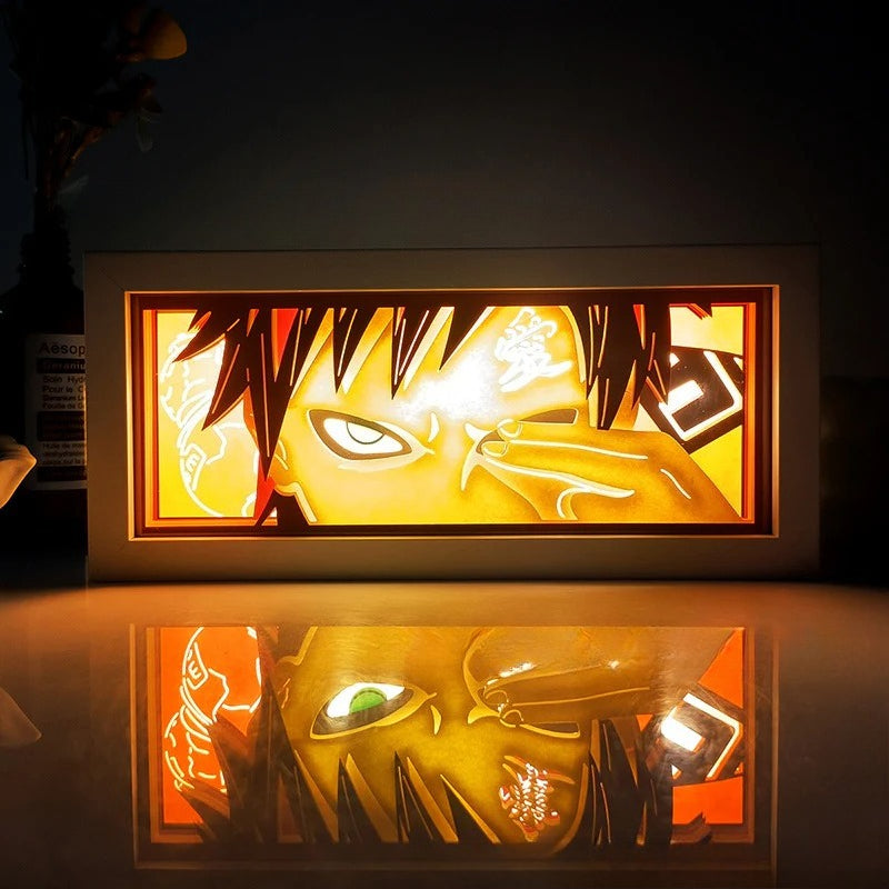 ONE PIECE Dragon Ball Hokage Paper Carving Lamp Photo Frame