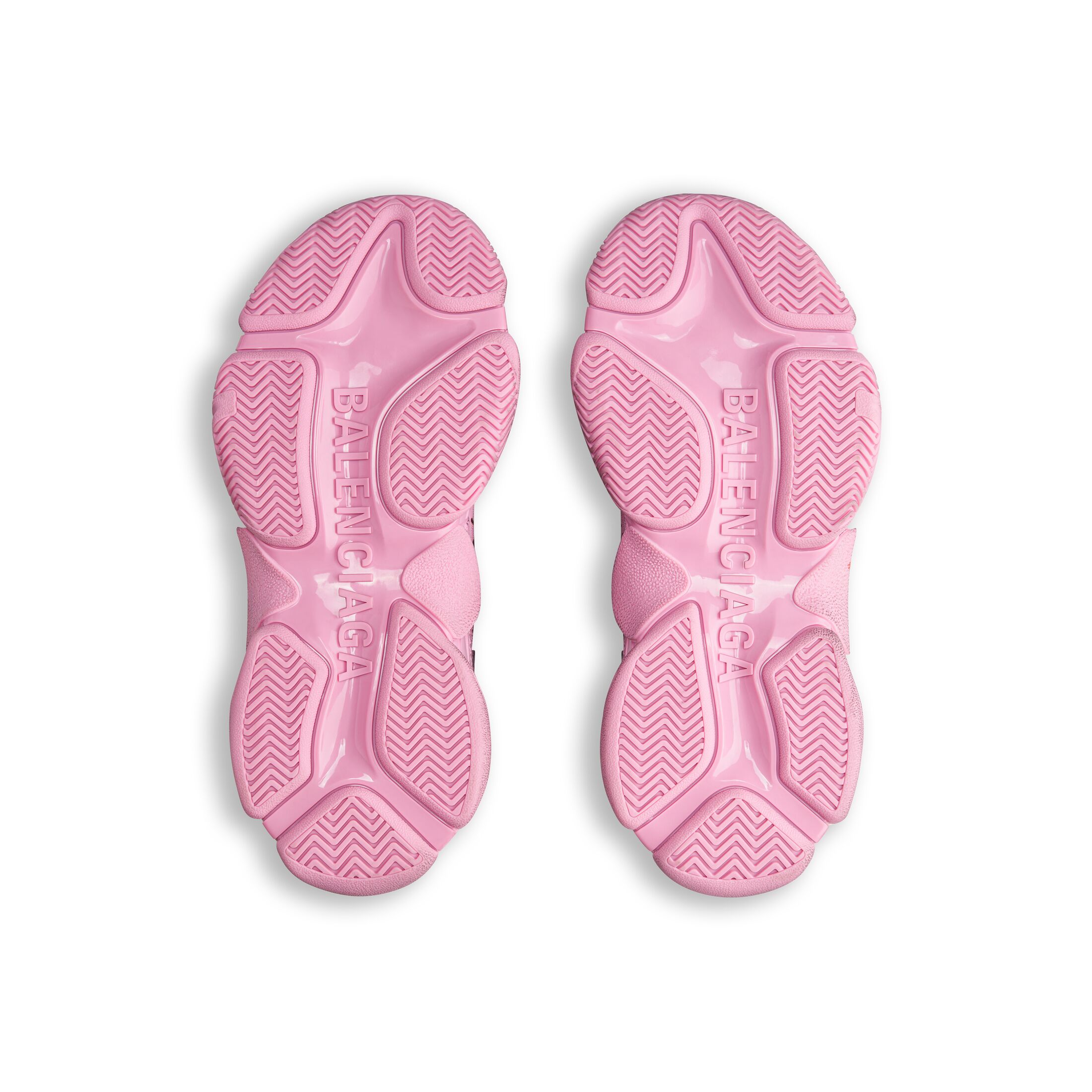 WOMEN'S TRIPLE S SNEAKER DIY METAL IN PINK/BLACK/RED